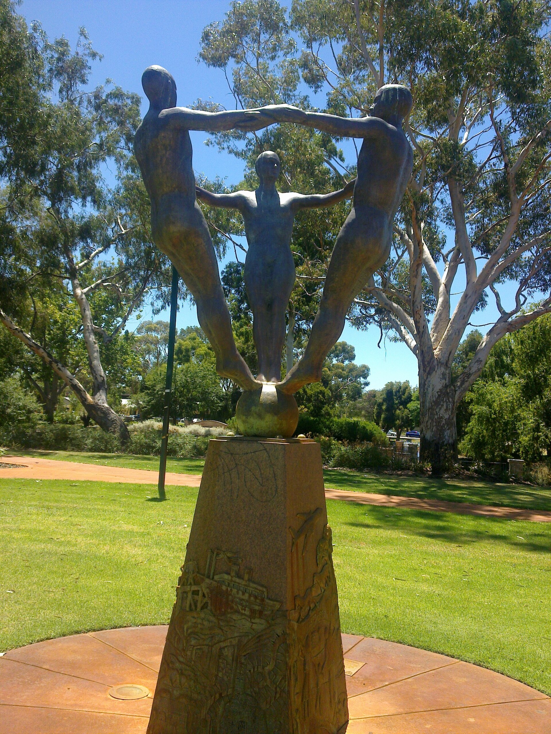 Public Art - "Spirit of the Community", Belmont Civic Centre, Western Australia. By Andrew Kay, 1999.